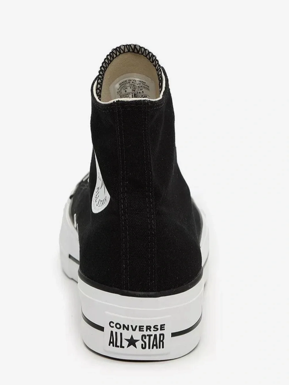 Converse High Top Platform Sneaker - Black & White